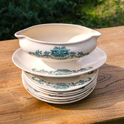 Antique French longchamp “lutèce” sauce boat